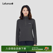 LAFUMA乐飞叶户外连帽长袖 防晒抑菌运动跑步套头卫衣 T恤女UPF50