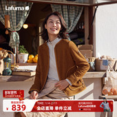 法国LAFUMA乐飞叶户外秋冬圆领抓绒衣男女款 保暖运动开衫 休闲外套