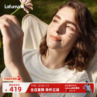 LAFUMA乐飞叶户外2024新款 T恤女士抗菌凉感上衣 吸湿速干圆领短袖