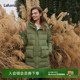 LAFUMA乐飞叶户外700蓬防泼水保暖连帽羽绒服女亮面鹅绒防寒外套