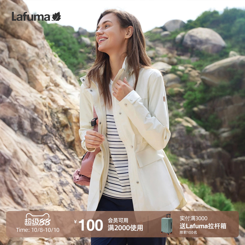 乐飞叶25新品冲锋衣女风衣
