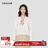 LAFUMA乐飞叶户外24春夏吸湿速干长袖 T恤女士休闲舒适圆领打底衫