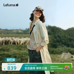 连衣裙女防晒衣UPF50 休闲衬衫 防泼水长款 LAFUMA乐飞叶户外时尚