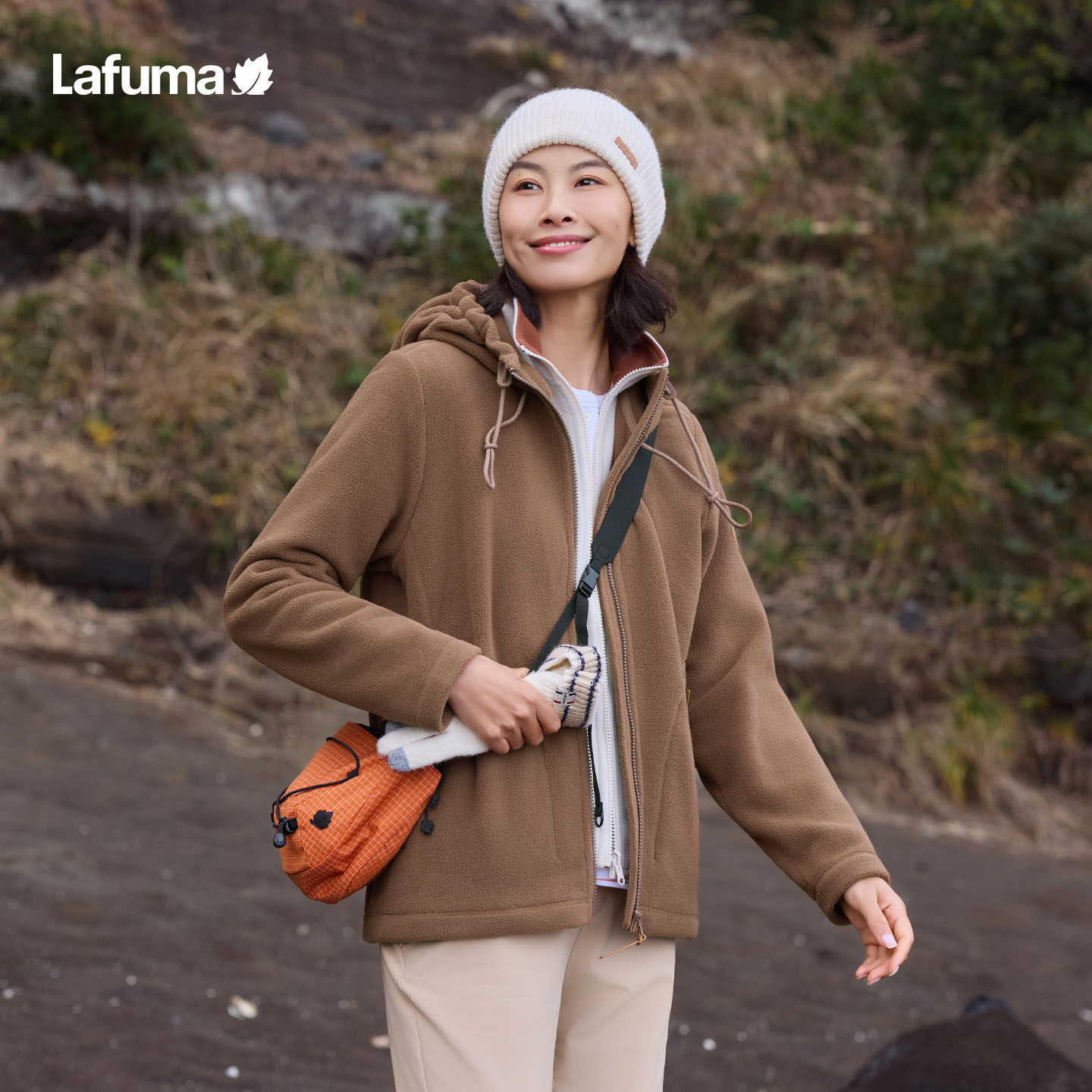 乐飞叶LAFUMA户外秋冬保暖连帽抓绒衣女士休闲时尚宽松外套,户外/登山/野营/旅行用品,抓绒衣,淘宝优惠券,粉丝福利购,淘宝优惠卷