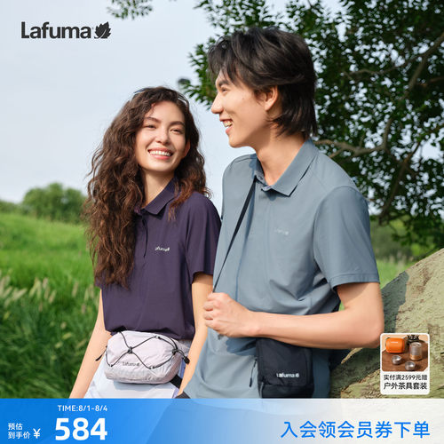 乐飞叶防晒凉感polo短袖T恤女男