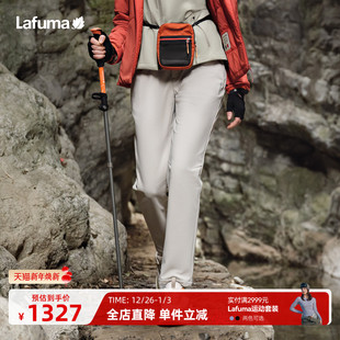 LAFUMA乐飞叶户外秋冬防泼水保暖长裤 子 女休闲运动内里磨毛直筒裤
