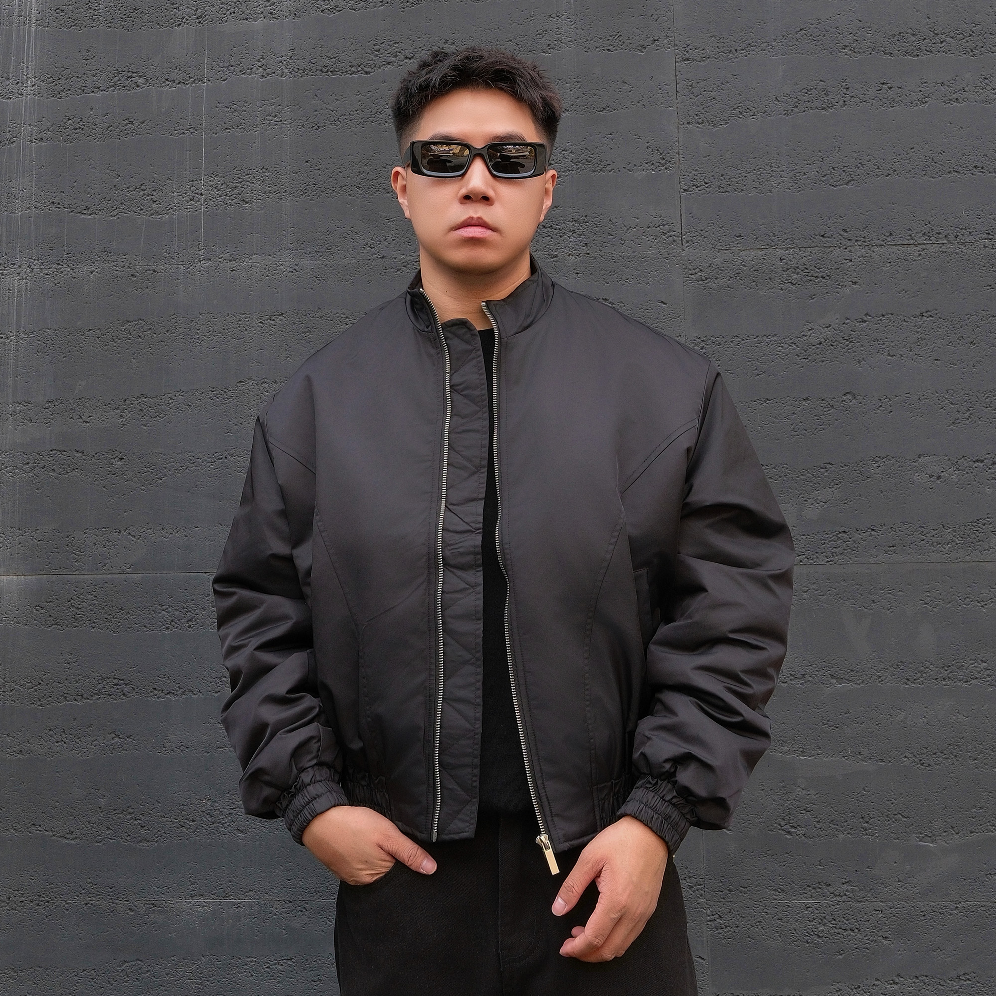 JDKZ美式复古解构立领飞行员夹克