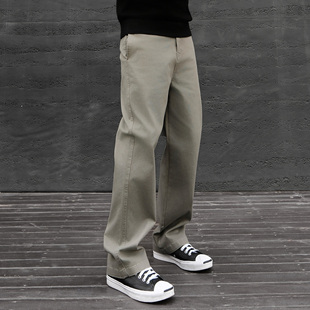 男街头vibe痞帅百搭高级感休闲裤 裤 复古立体剪裁直筒工装 JDKZ美式