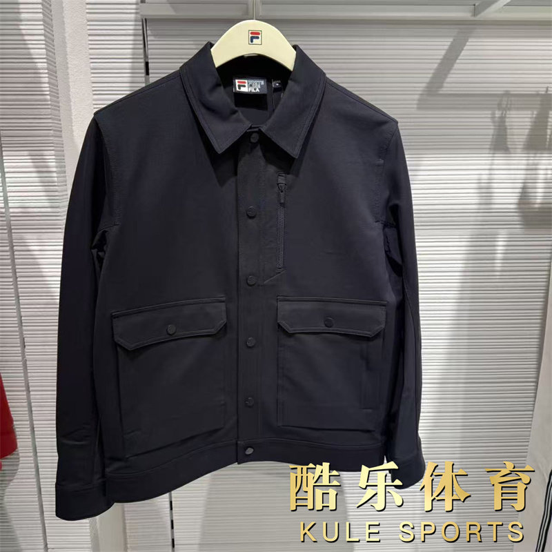 FILA斐乐男装2026夏款男士针织外套时尚百搭夹克上衣F11M628501