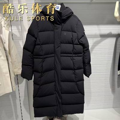 FILA斐乐冬季女子长款鹅绒羽绒服