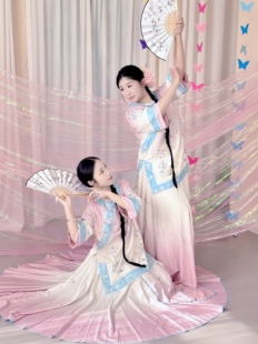 戏文说演出服相思谣古典舞服装国风圆领小衫苏州慢念琵琶套装表演