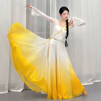 神话舞蹈服装超仙大摆裙中国风广寒宫相思入画演出服古典舞表演服