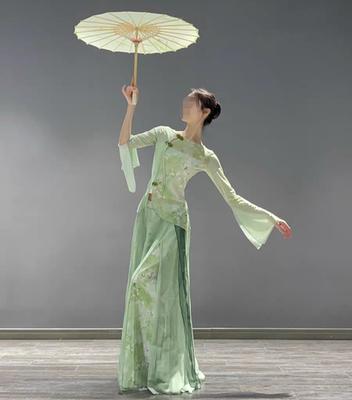 油纸伞舞蹈服装上春山演出服中国风古典舞声韵纱衣套装江南表演服