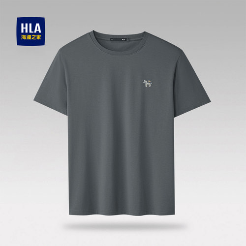 海澜之家印花休闲时尚短袖T恤男