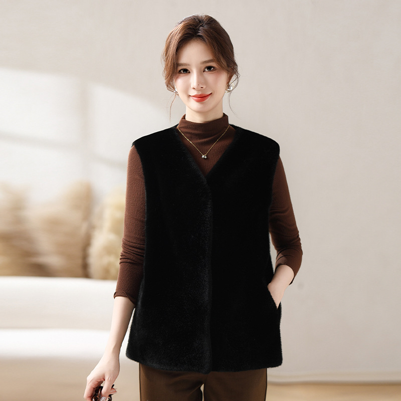 新款中年马甲外套中老年人洋气简