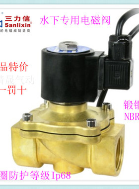三力信不锈钢水下专用电磁阀SLDF-06 10 15B 20B 25B 32B 40B 50B
