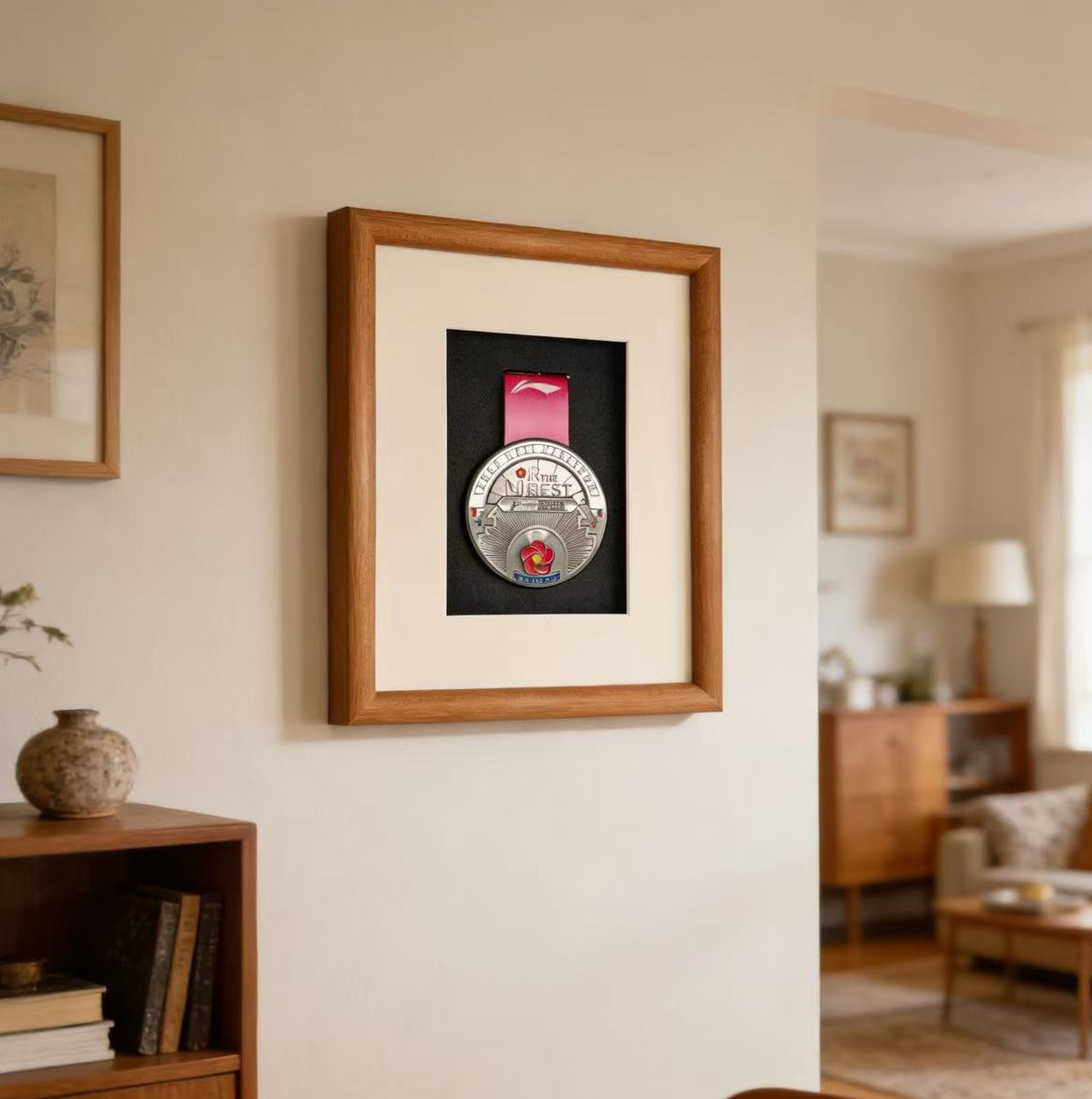Keep奖牌纪念实木相框定制