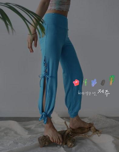 韩国新款宽松瑜伽裤女飘逸垂感设计好看的运动裤美拍网红宽松灯笼