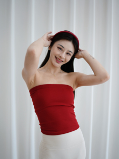 韩国routine新款瑜伽抹胸背心女带胸垫健身运动上衣修身螺纹透气