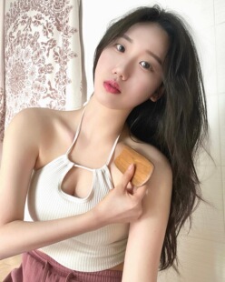 韩国parsley好看的瑜伽背心女挂脖螺纹性感上衣带胸垫舞韵普拉提