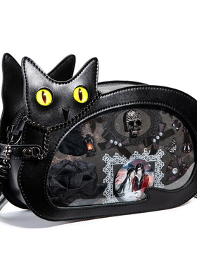 Stereoman欧洲Banned立体猫咪包二次元可爱女百搭痛包单肩斜挎包