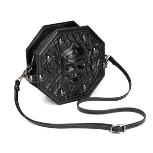 Stereoman 欧洲Banned暗黑系小方包骷髅斜挎包亚文化单肩包复古女