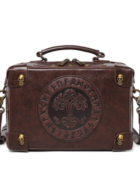 Stereoman欧洲Banned蒸汽朋克哥特小众设计感手提单肩斜挎包复古