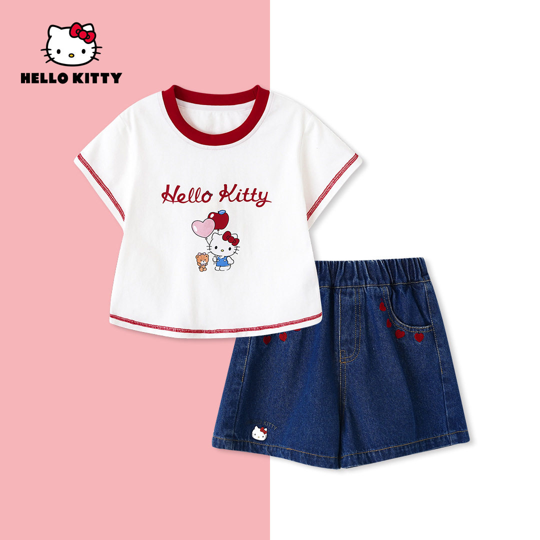 HelloKitty女童夏季短袖套装