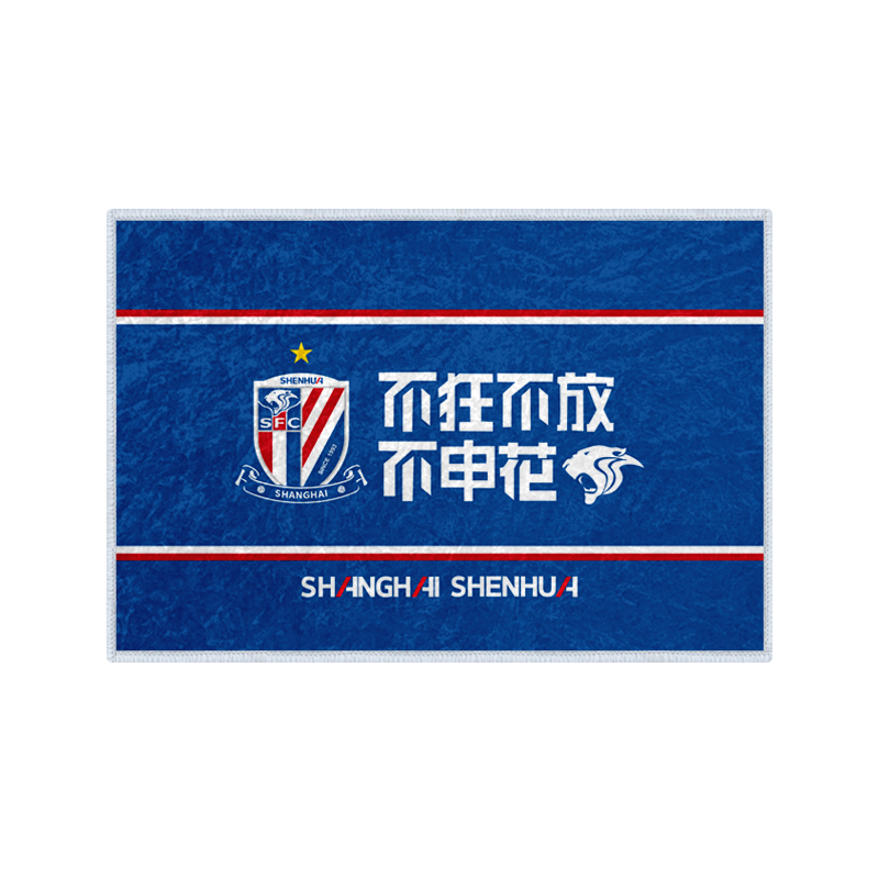 上海申花队足球迷硅藻泥地垫