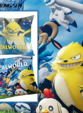 幻兽帕鲁Palworld游戏周边抱枕办公室腰枕床头沙发靠垫汽车靠枕