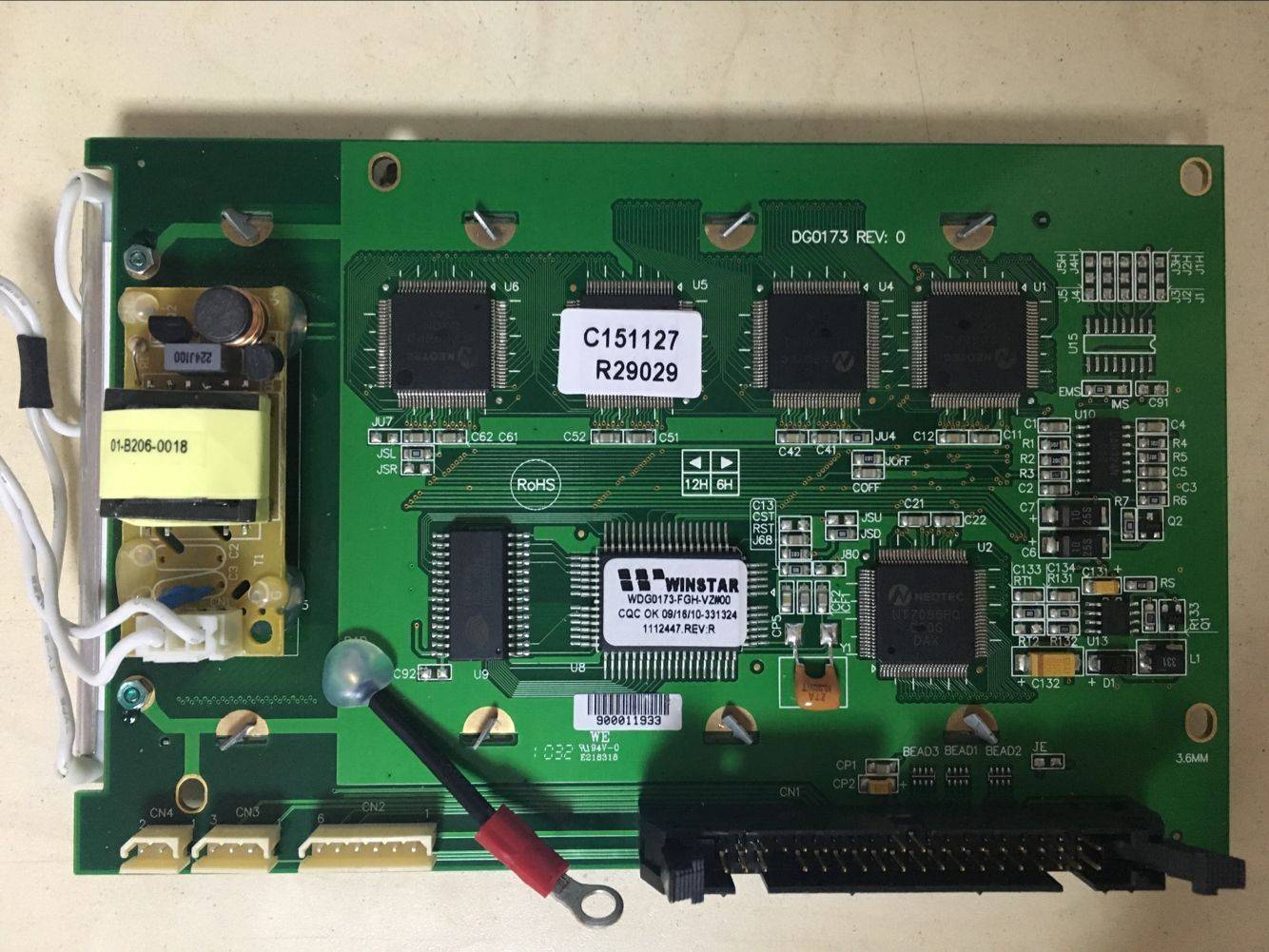 全新WINSTAR DG0173 REV.0 WDG0173-FGH-VZ00 01液晶屏显示屏模块