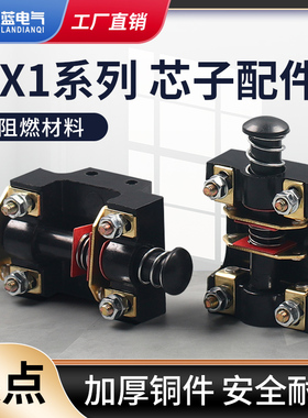 LX1-01K 02K 11K微动行程限位脚踏配件芯子自复位开关芯子500V 6A