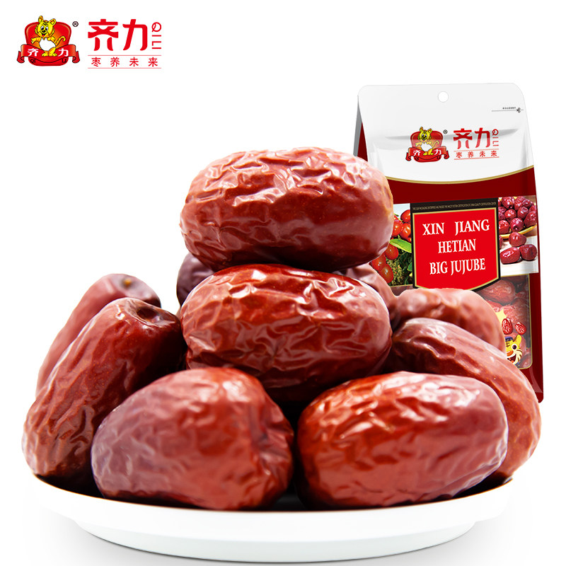 齐力 和田大红枣 新疆和田骏枣一等大枣200g 200g+赠38g(两袋装）|ruв категории закуски/орехи/специальность, кандирование/унаби/Мэй/сухофрукты, унаби изделия - от Buy2taobao.com для оказания профессиональной услуги покупки агента Taobao