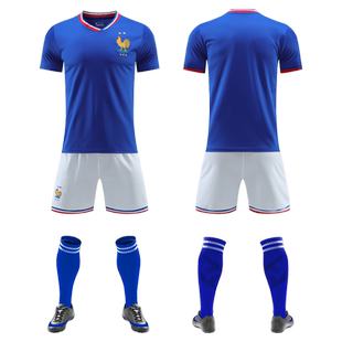 2425欧洲杯法国队球衣姆巴佩国家队世界杯足球服定制队服儿童成人