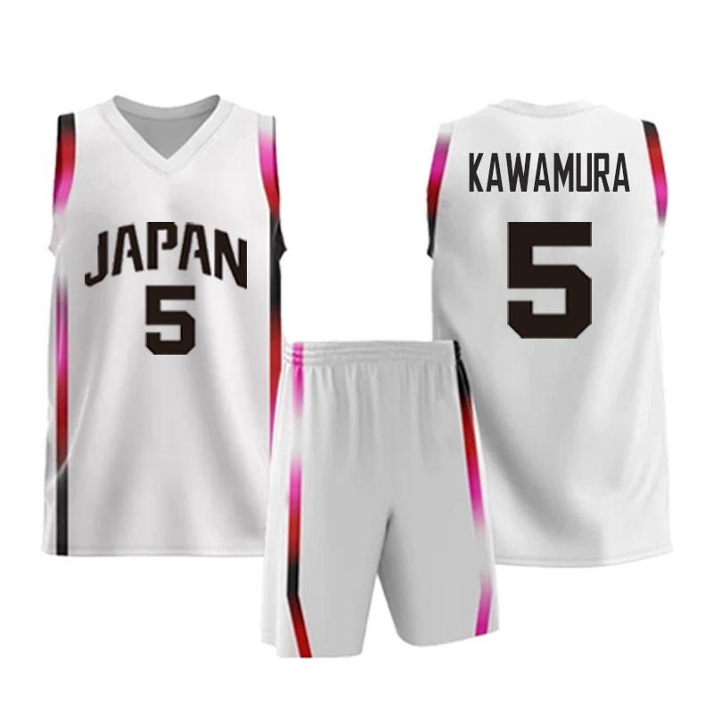 篮球服套装球衣詹姆斯河村勇辉