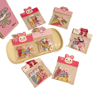 新款多巴胺发夹可爱卡通掰掰夹侧边边夹碎发神器女儿童卡子头饰