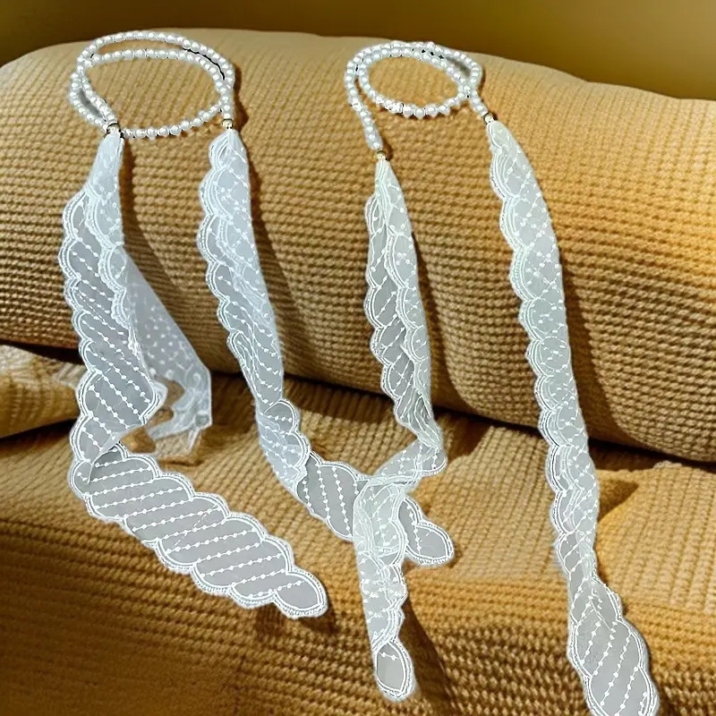 长条蕾丝发带丝巾腰带女2025新款