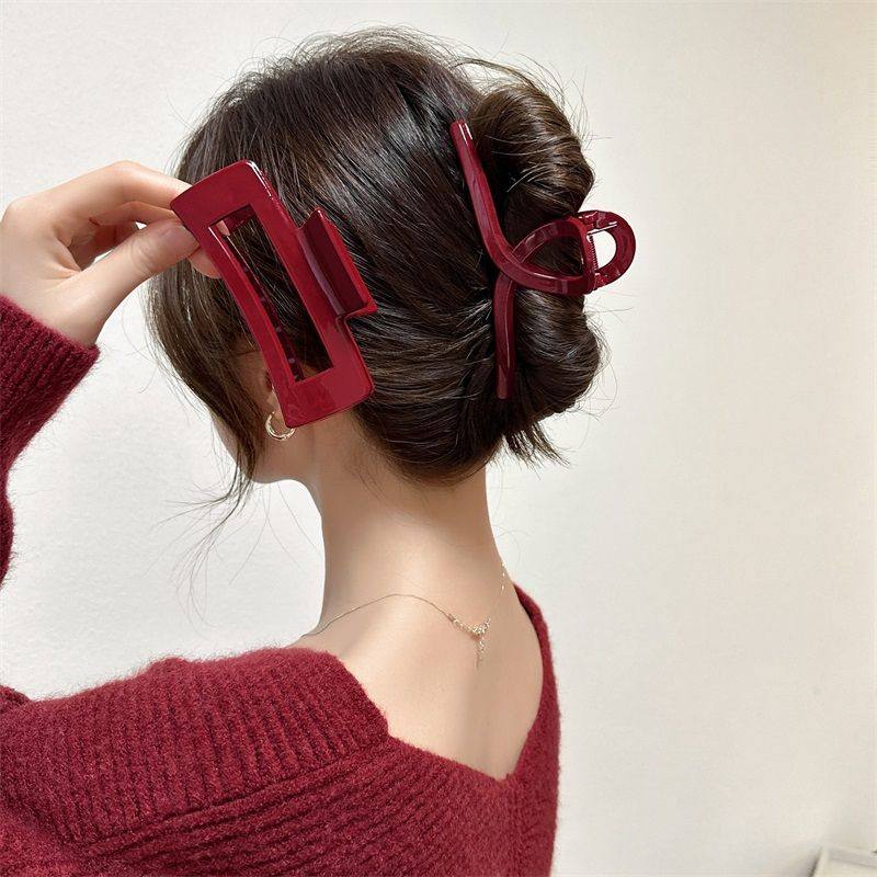 抓夹后脑勺盘发发夹鲨鱼夹