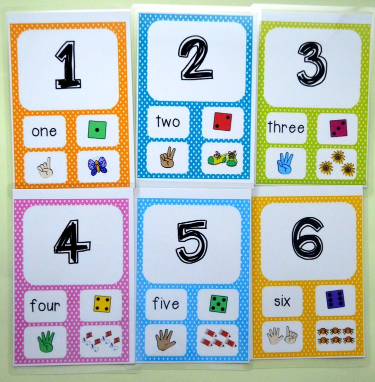 英语数字单词卡片启蒙早教