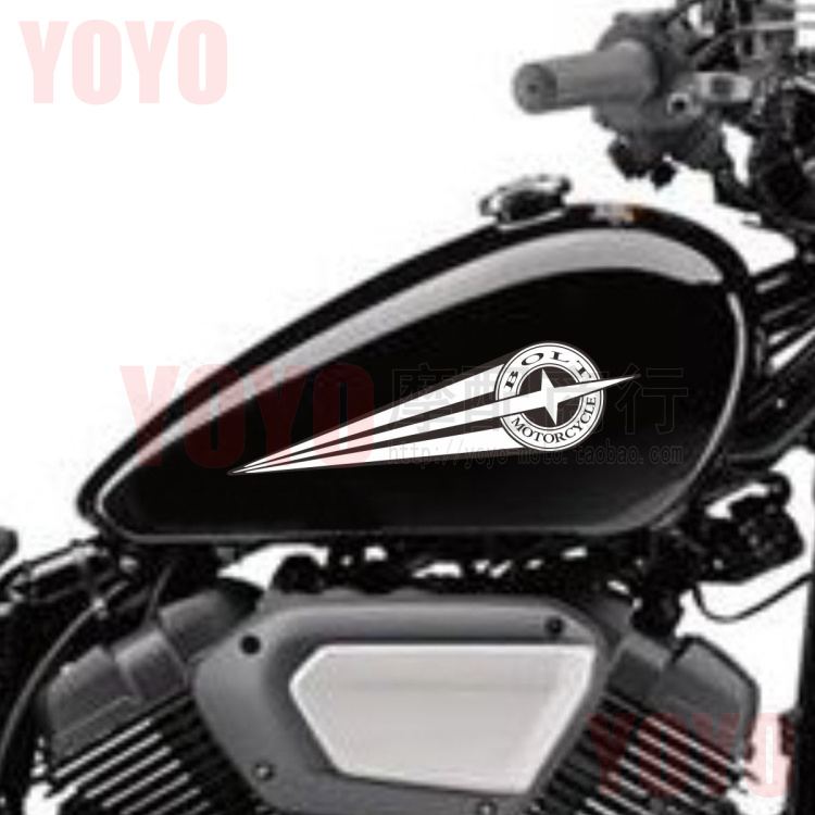 太子摩托车 Bolt XVS900 十字星 油箱 贴花 贴纸 拉花 限定包邮