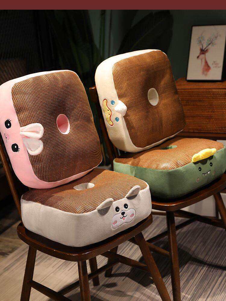 学生加厚坐垫椅子垫宿舍凳子增高凉席屁股垫子办公室久坐座椅座垫