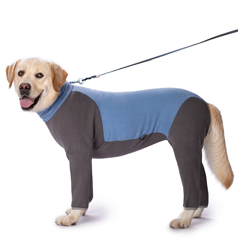 中大型犬秋田大狗衣服保暖四脚衣高领宠物衣服金毛拉布拉多秋冬装