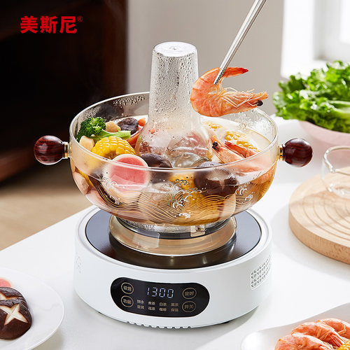 老式玻璃火锅耐高温高硼硅涮肉锅