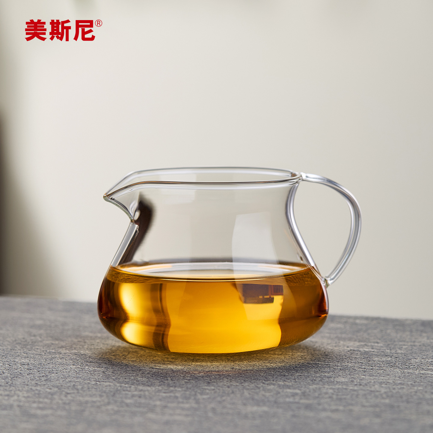 美斯尼玻璃公道杯耐高温加厚茶漏