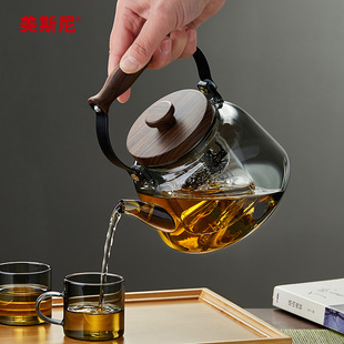 美斯尼玻璃煮茶壶耐高温电陶炉煮茶器可明火烧水壶泡茶壶茶具套装