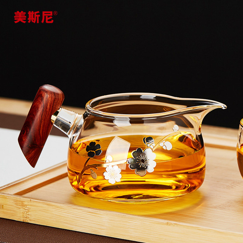 美斯尼公道杯高档茶海分茶器茶滤套装玻璃带把公杯功夫茶具配件,餐饮具,公道杯,淘宝优惠券,粉丝福利购,淘宝优惠卷