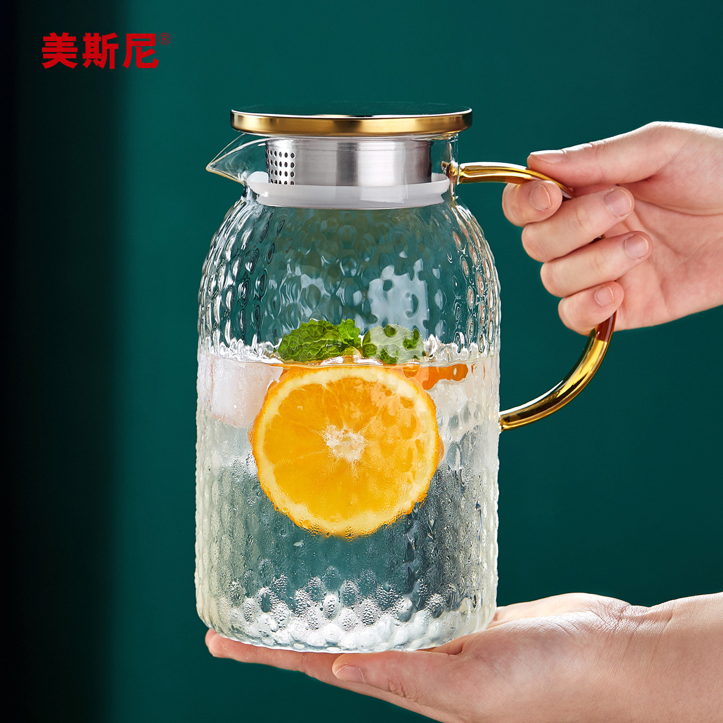 冷水壶玻璃家用凉白开储水壶泡茶壶耐高温大容量高硼硅凉水杯套装