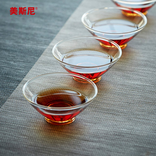 美斯尼耐热玻璃主人杯功夫小茶杯