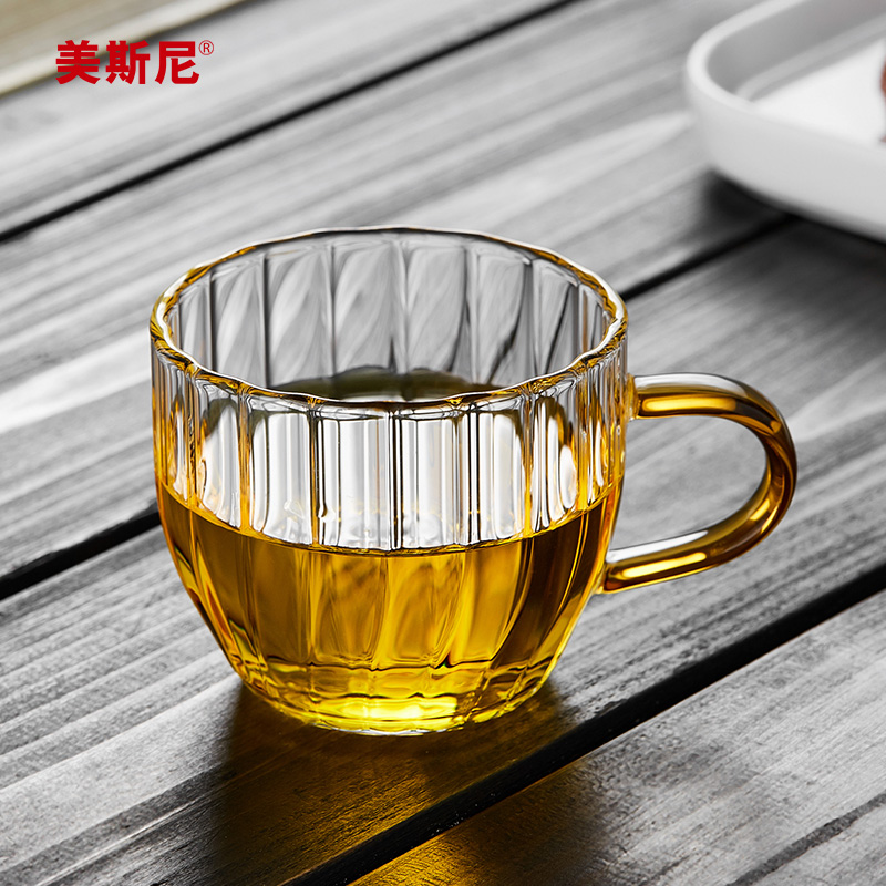 美斯尼耐热玻璃主人杯家用小茶杯