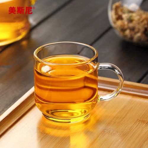 美斯尼加厚玻璃耐高温主人杯茶杯